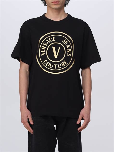 versace jeans couture t shirt black|versace jeans couture white shirt.